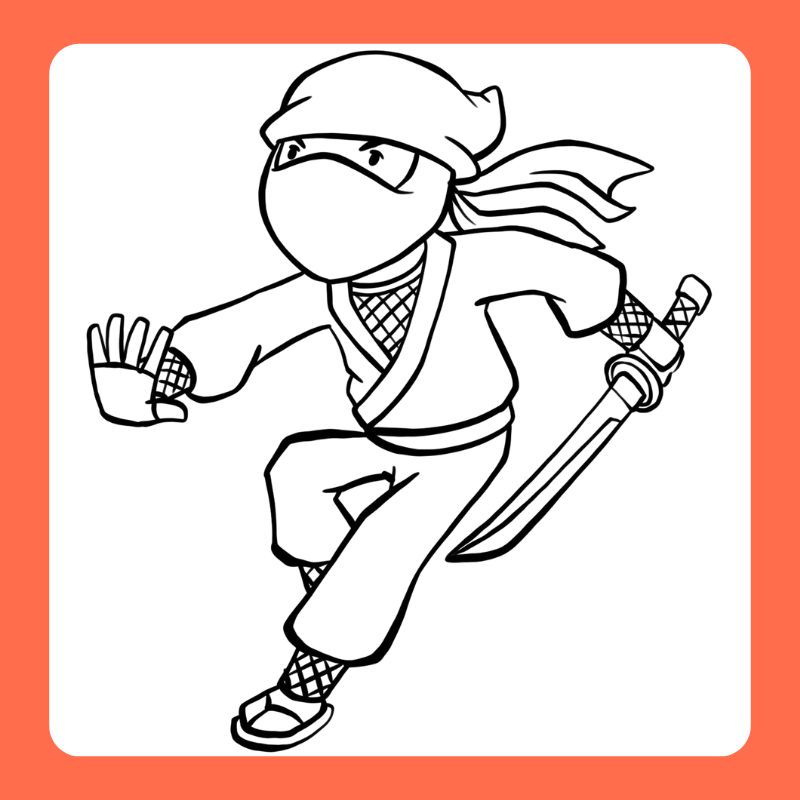 tranh tô màu ninja (25)