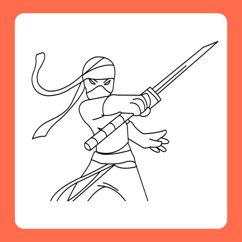 tranh tô màu ninja (26)