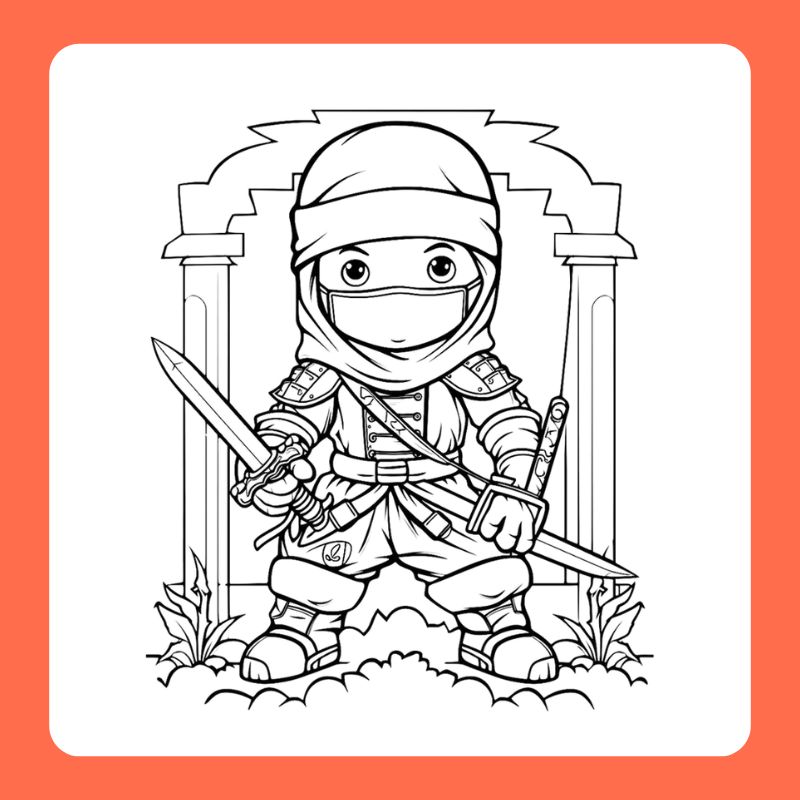tranh tô màu ninja (4)