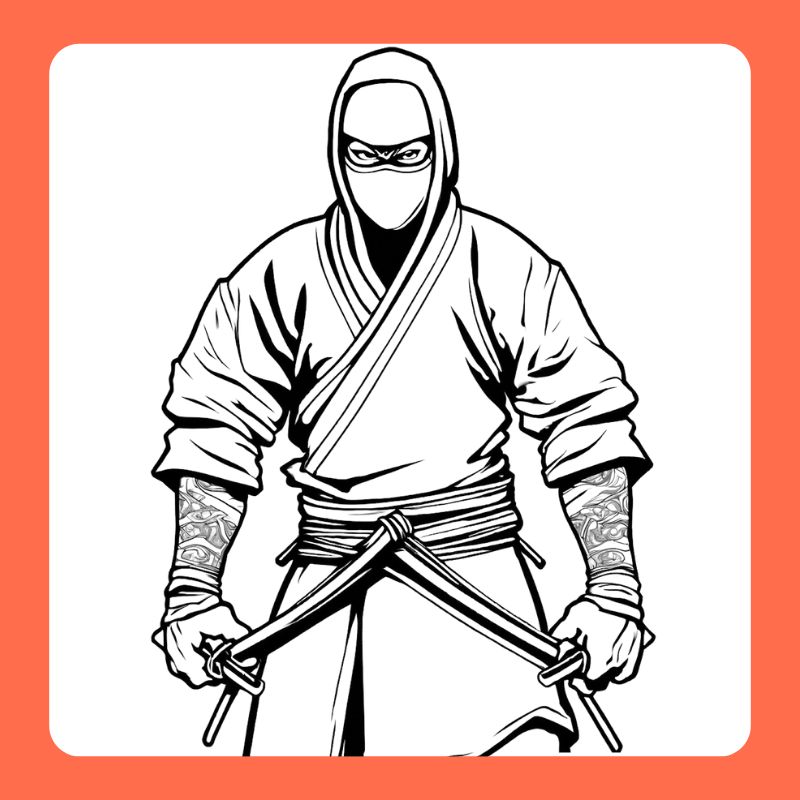 tranh tô màu ninja (5)