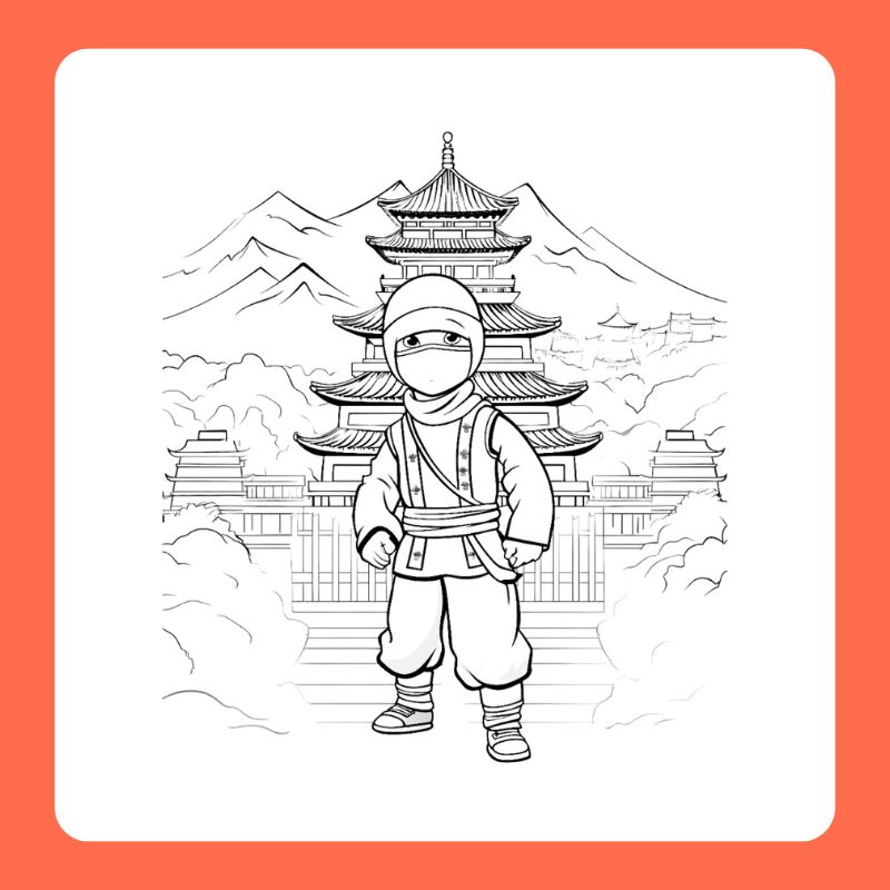tranh tô màu ninja (6)