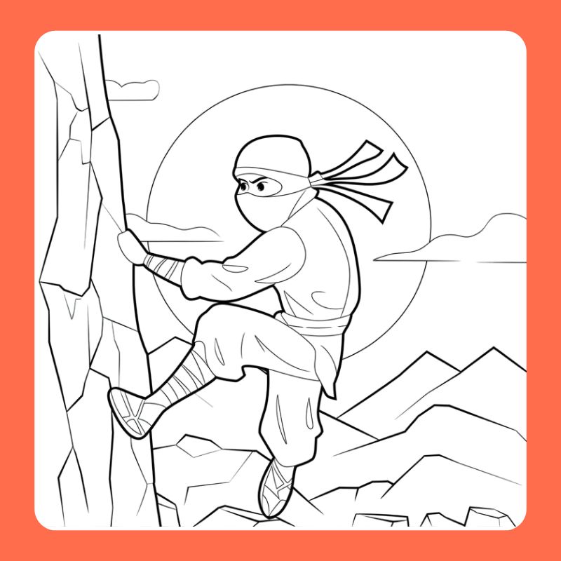 tranh tô màu ninja (8)