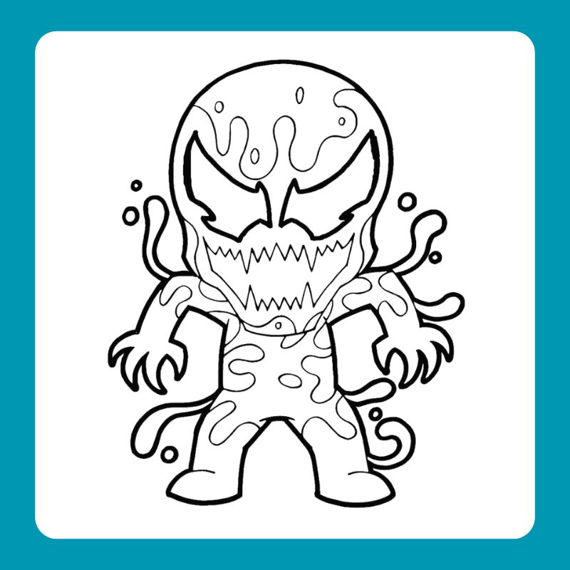 tranh tô màu venom