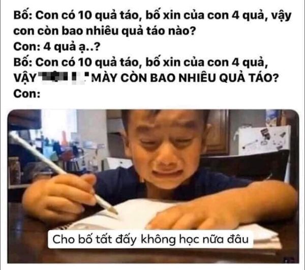 meme học bài khóc