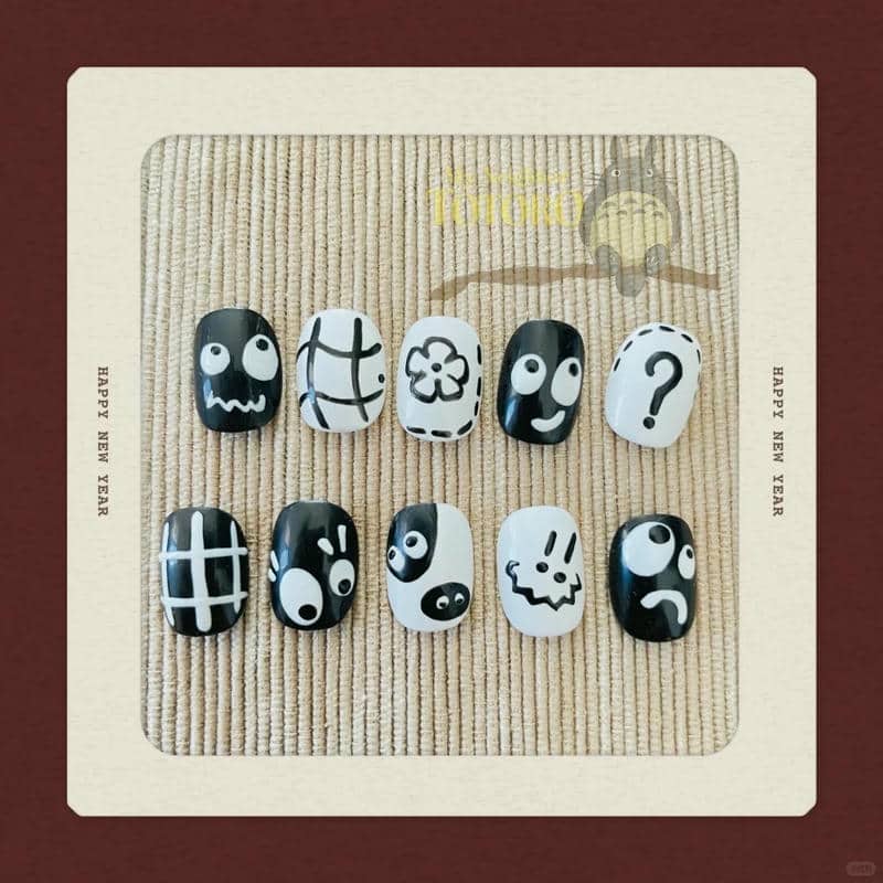 nail đen trắng (10)