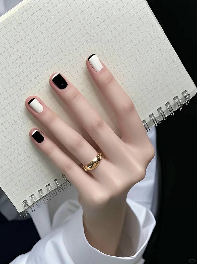 nail đen trắng (12)