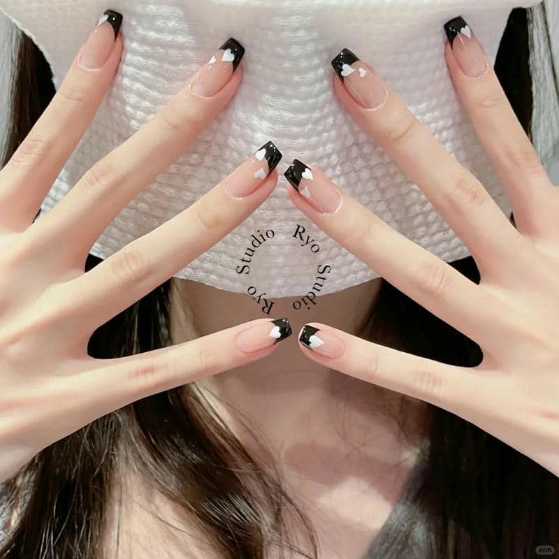 nail đen trắng (15)