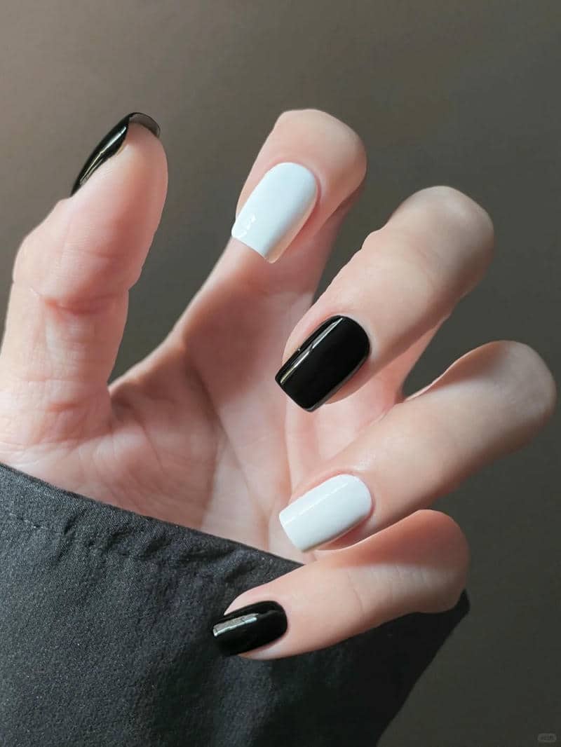 nail đen trắng (17)