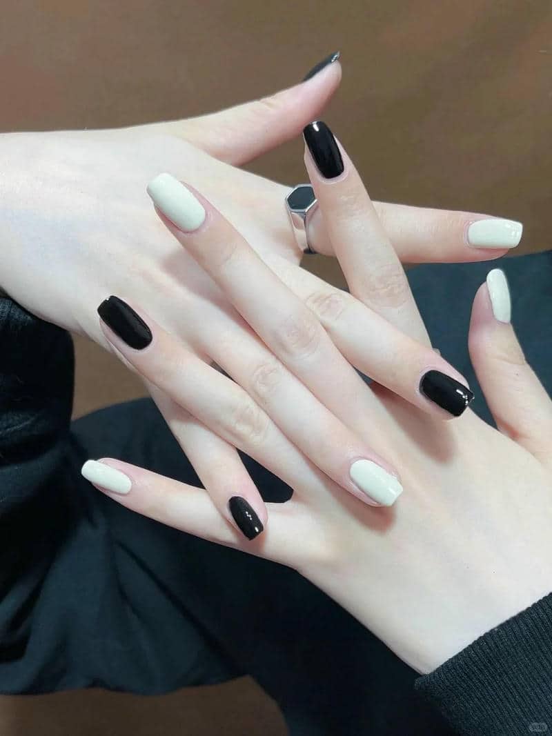 nail đen trắng (20)