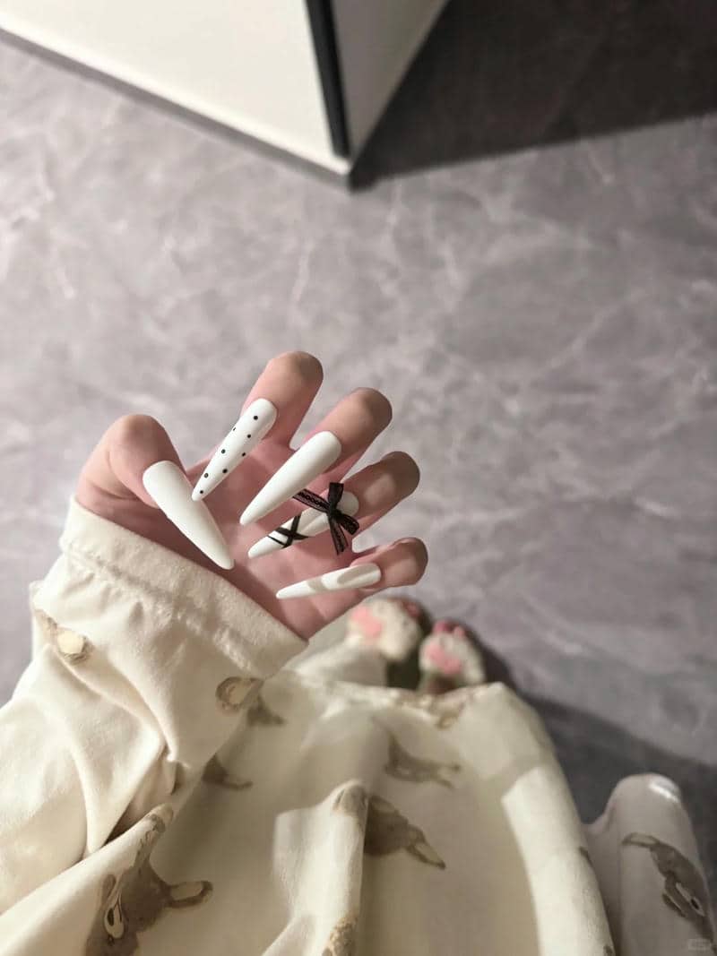 nail đen trắng (23)