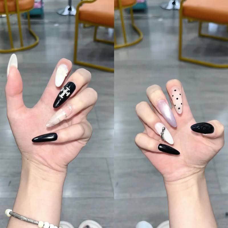 nail đen trắng (24)
