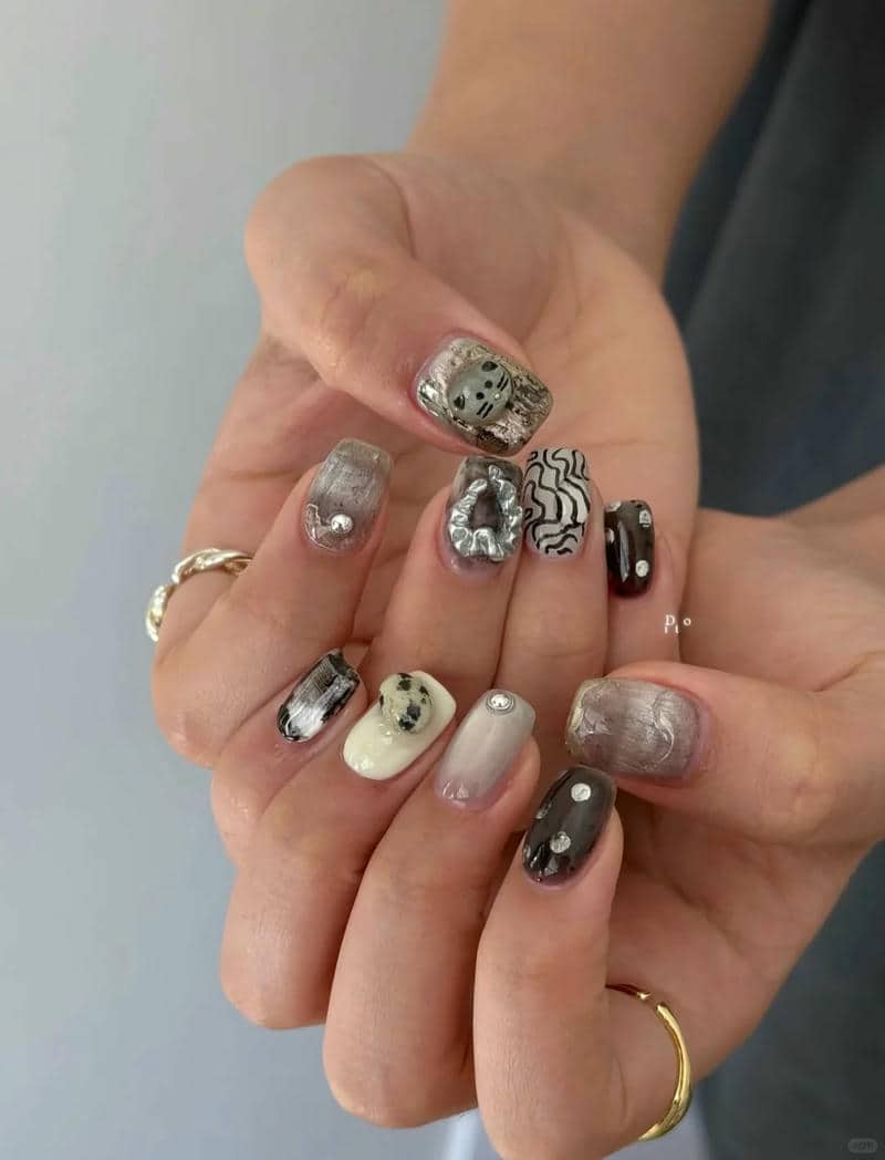 nail đen trắng (26)