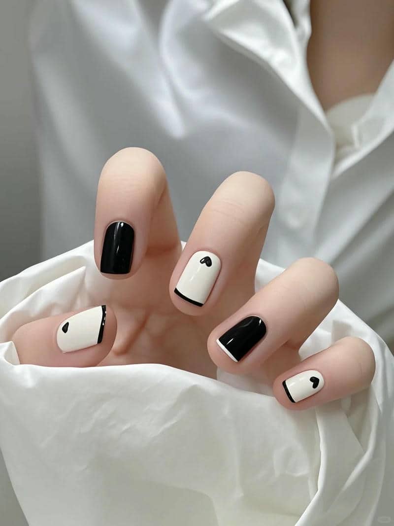 nail đen trắng (27)