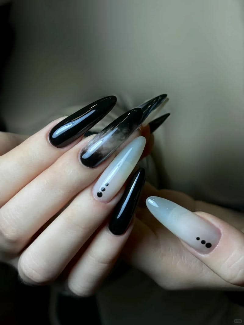 nail đen trắng (28)
