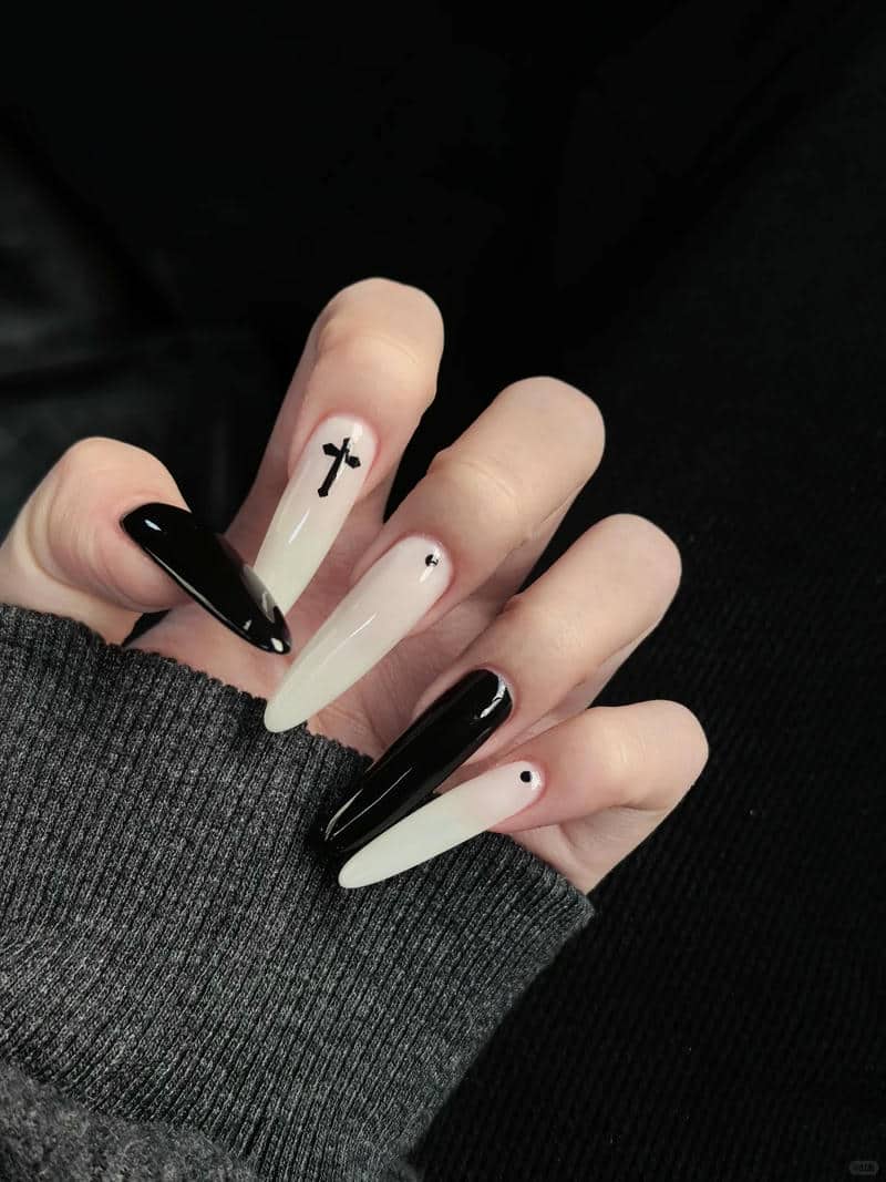 nail đen trắng (7)