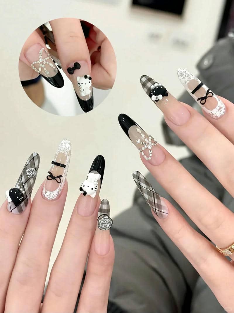 nail hello kitty (14)