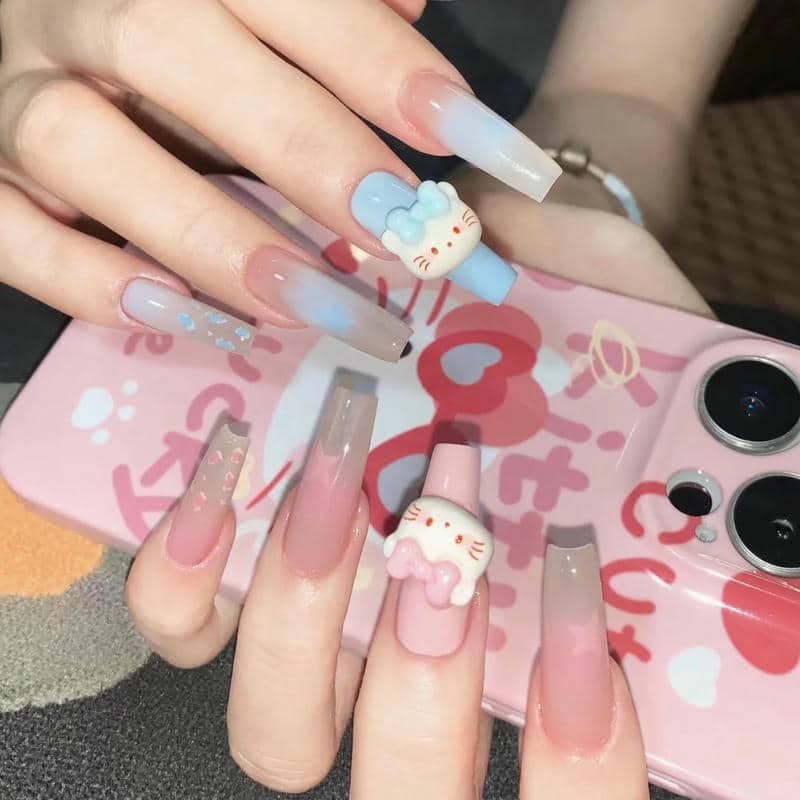 nail hello kitty (24)