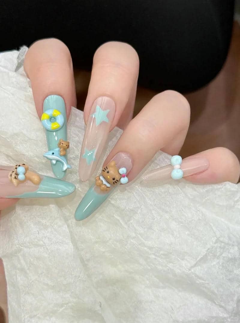 nail hello kitty (30)
