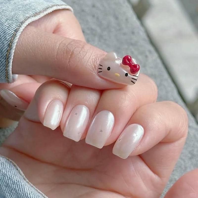 nail hello kitty (33)
