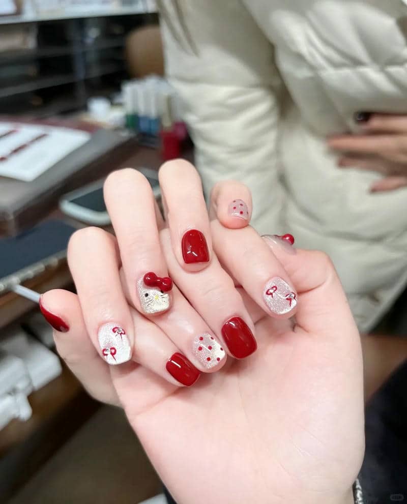 nail hello kitty (34)