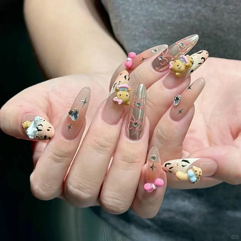 nail hello kitty (37)