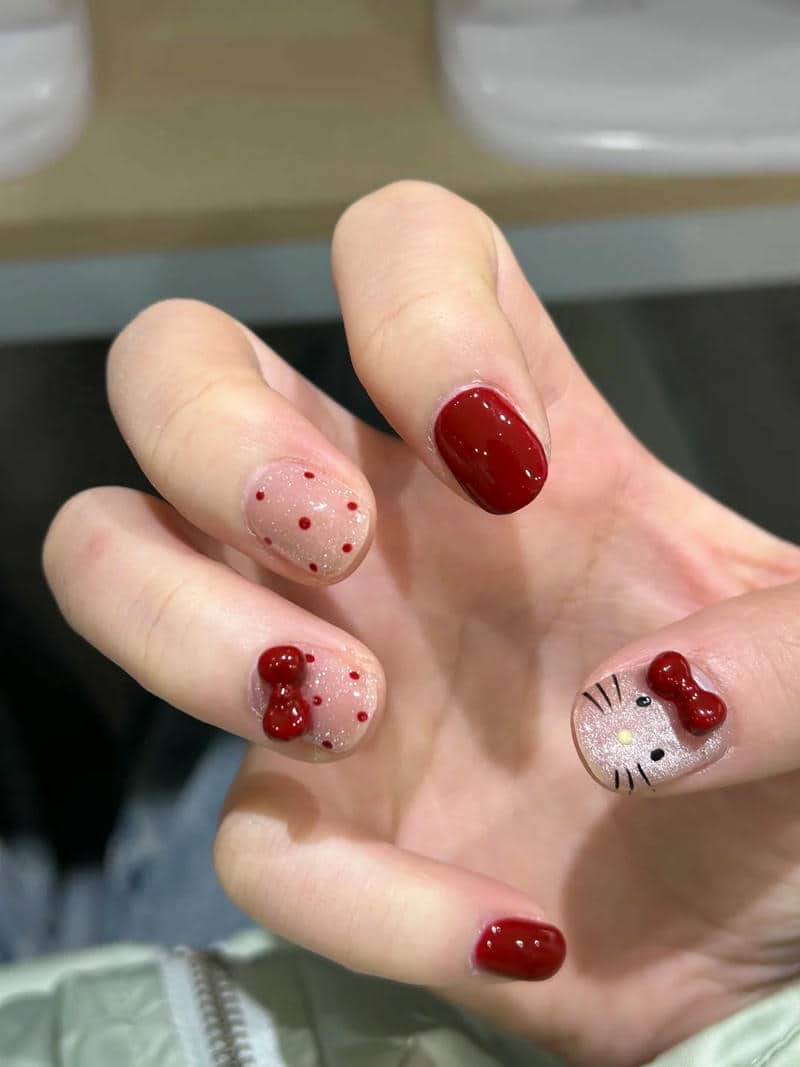 nail hello kitty (39)