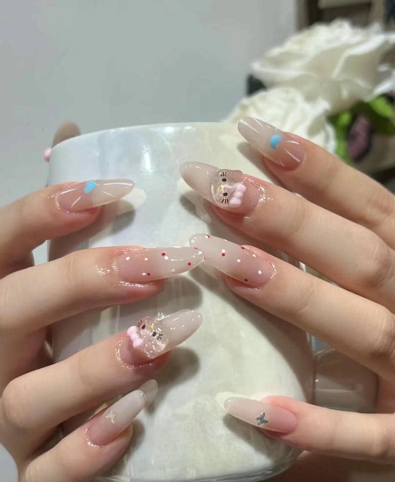 nail hello kitty (42)