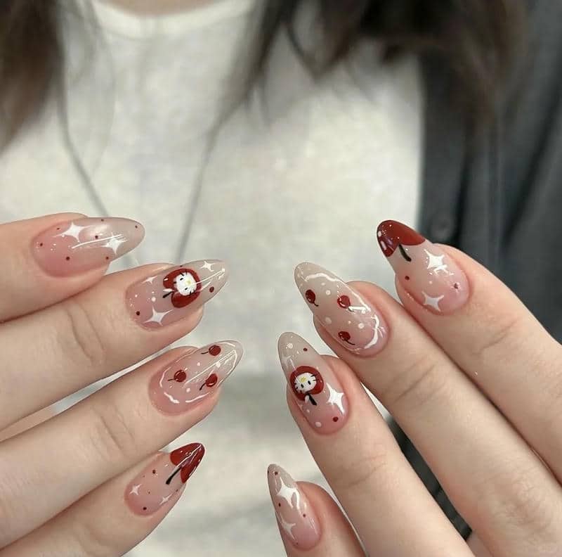 nail hello kitty (45)