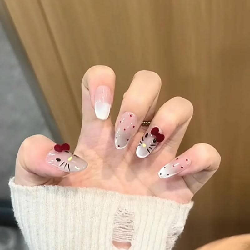 nail hello kitty (55)
