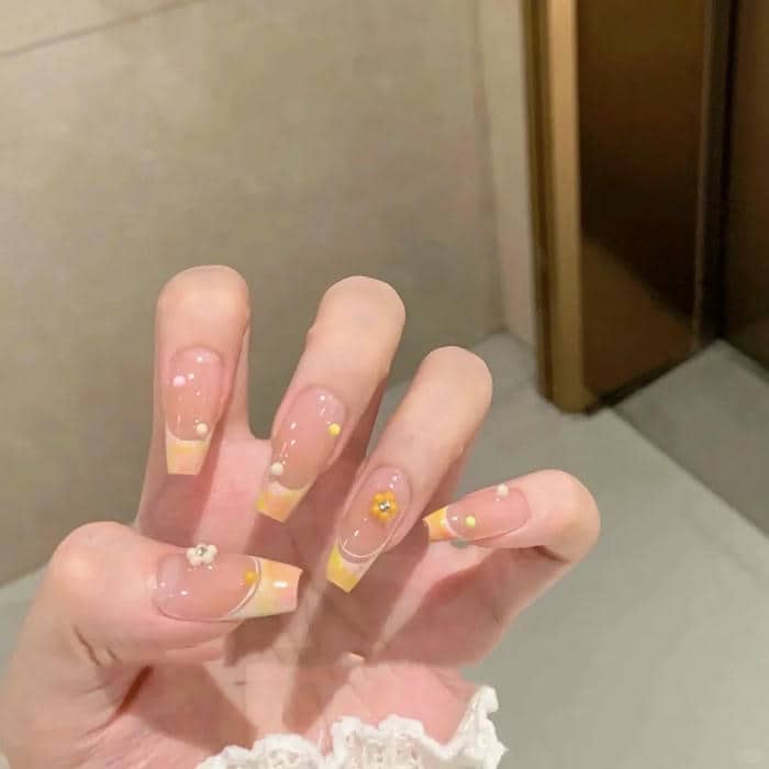 nail màu cam (1)