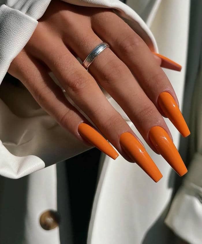 nail màu cam (10)