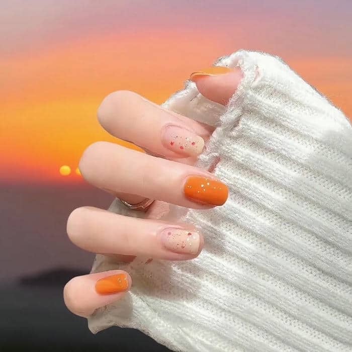 nail màu cam (15)