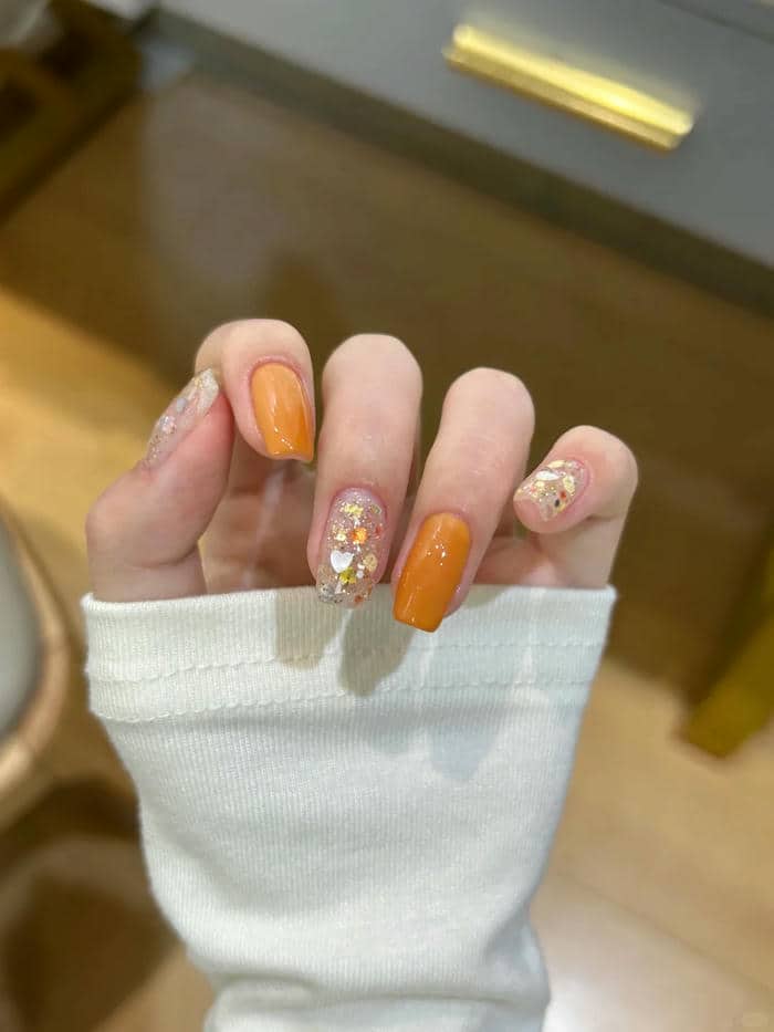 nail màu cam (17)