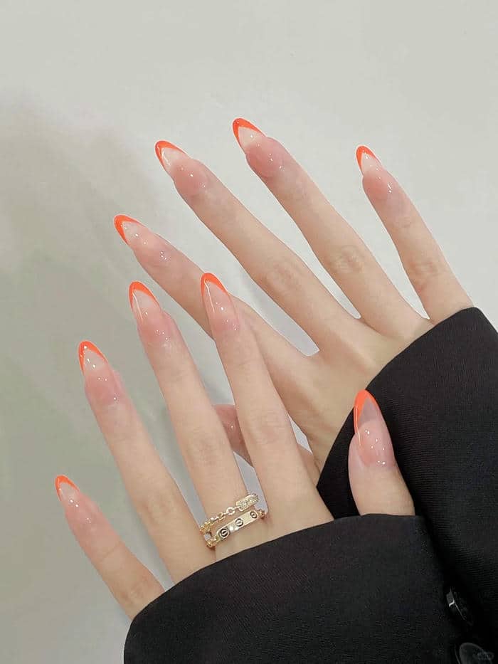 nail màu cam (23)
