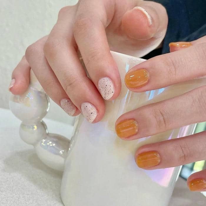 nail màu cam (27)