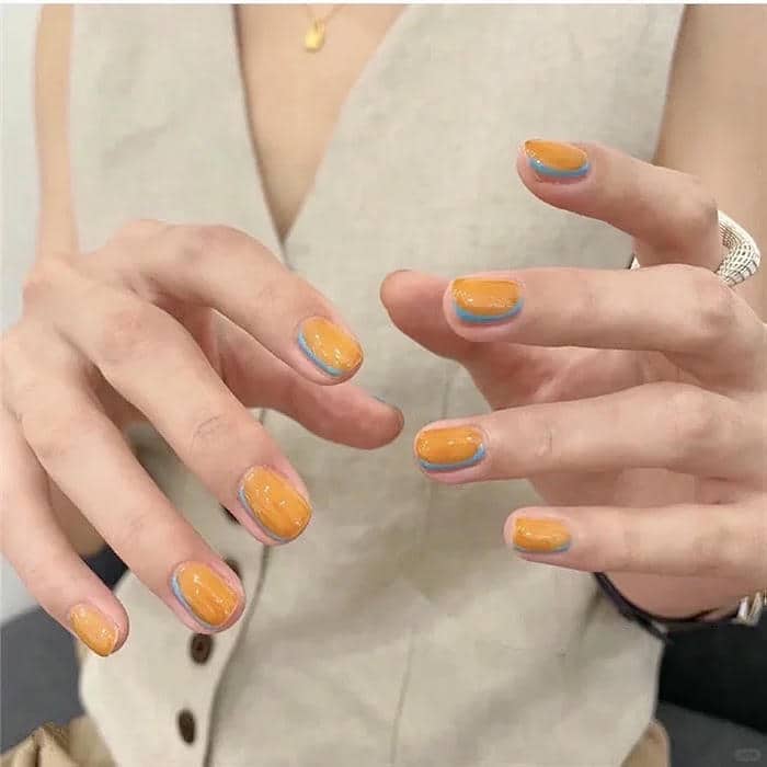 nail màu cam (30)