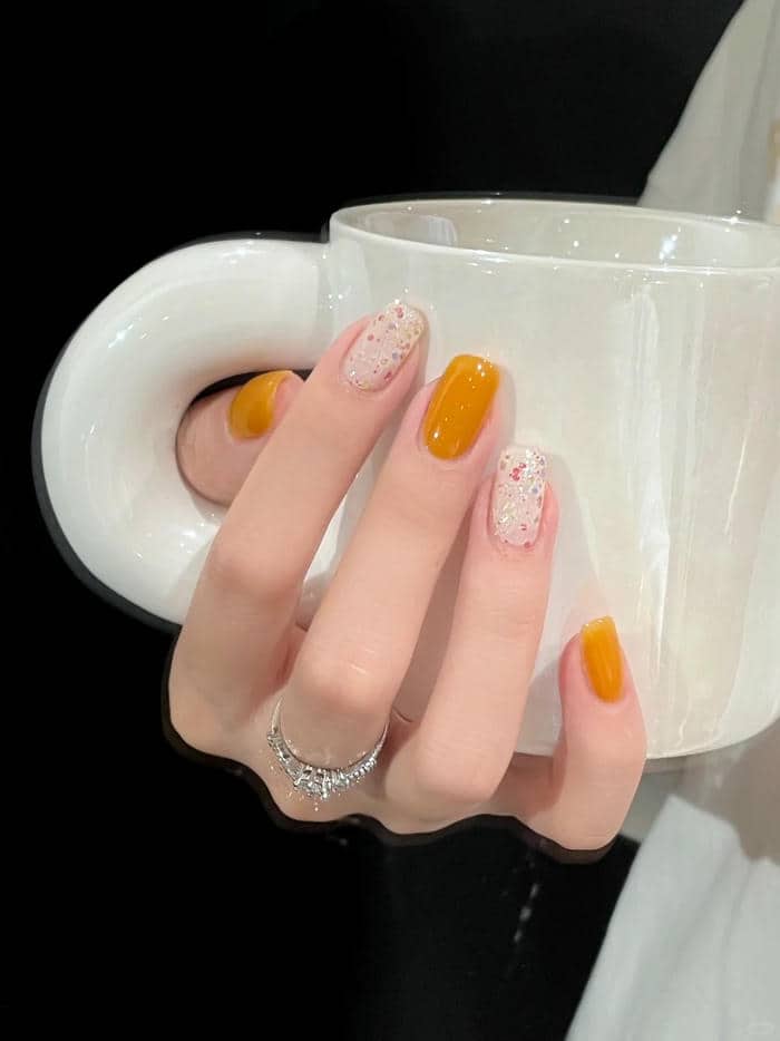 nail màu cam (34)