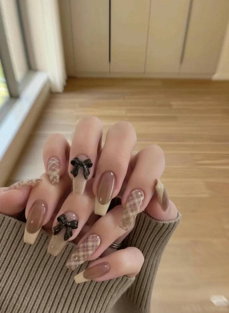 nail màu nâu (12)