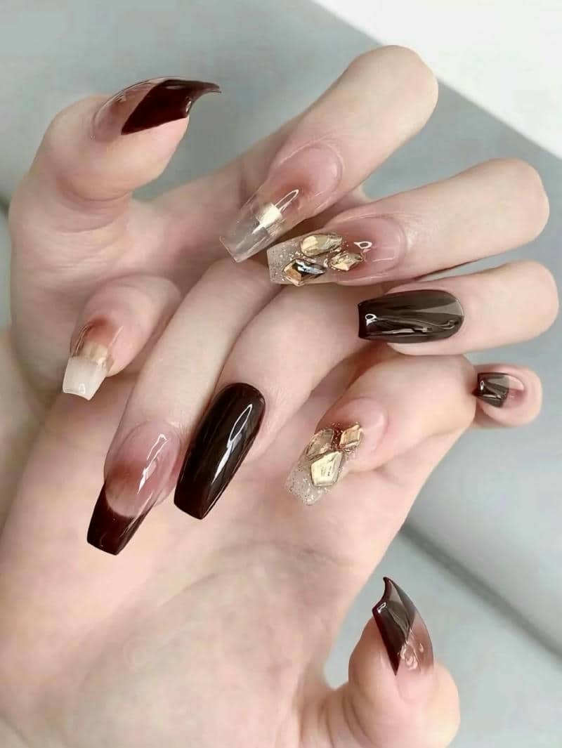 nail màu nâu (14)