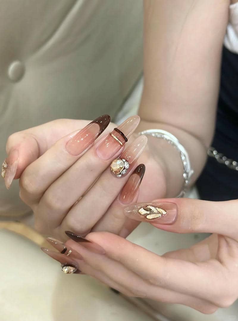 nail màu nâu (16)