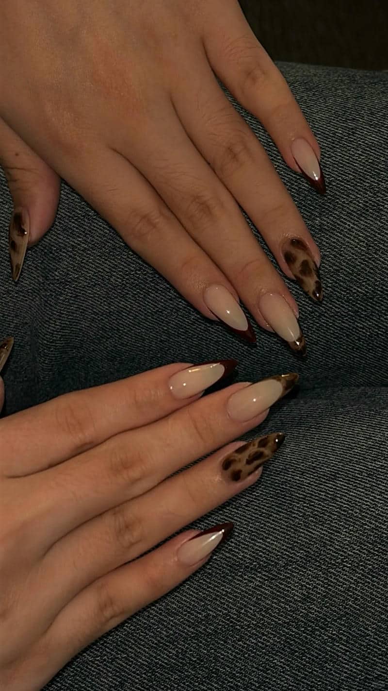 nail màu nâu (2)