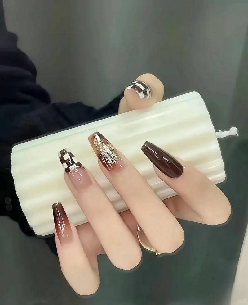 nail màu nâu (22)