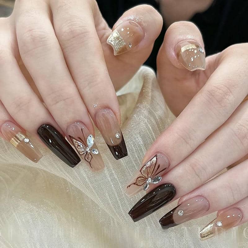 nail màu nâu (27)