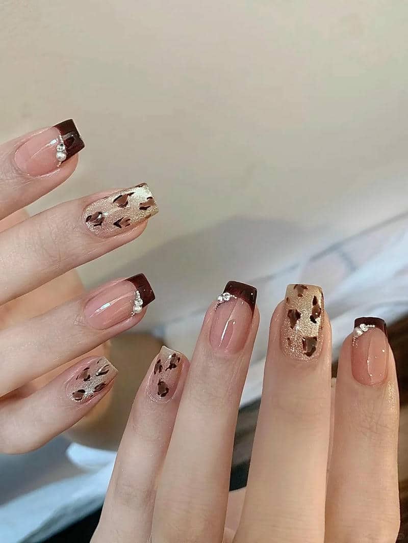 nail màu nâu (9)