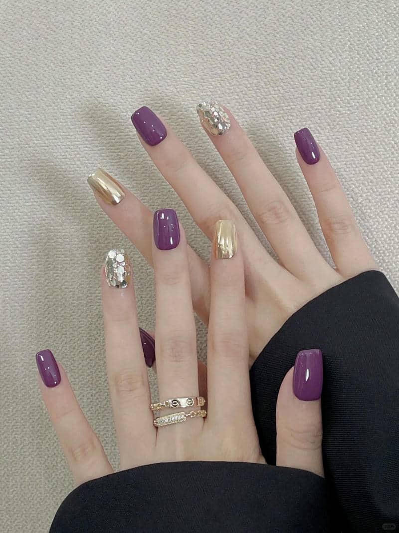 nail màu tím (7)