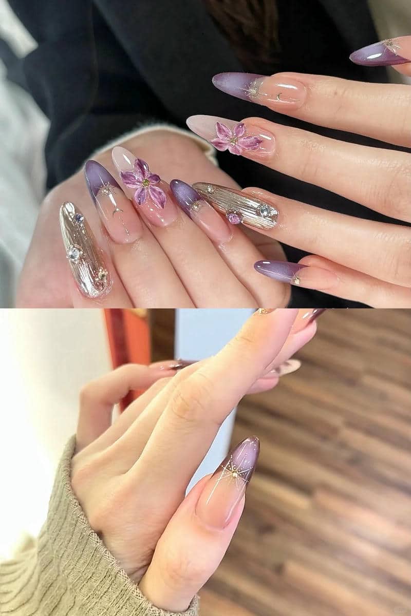 nail màu tím (9)