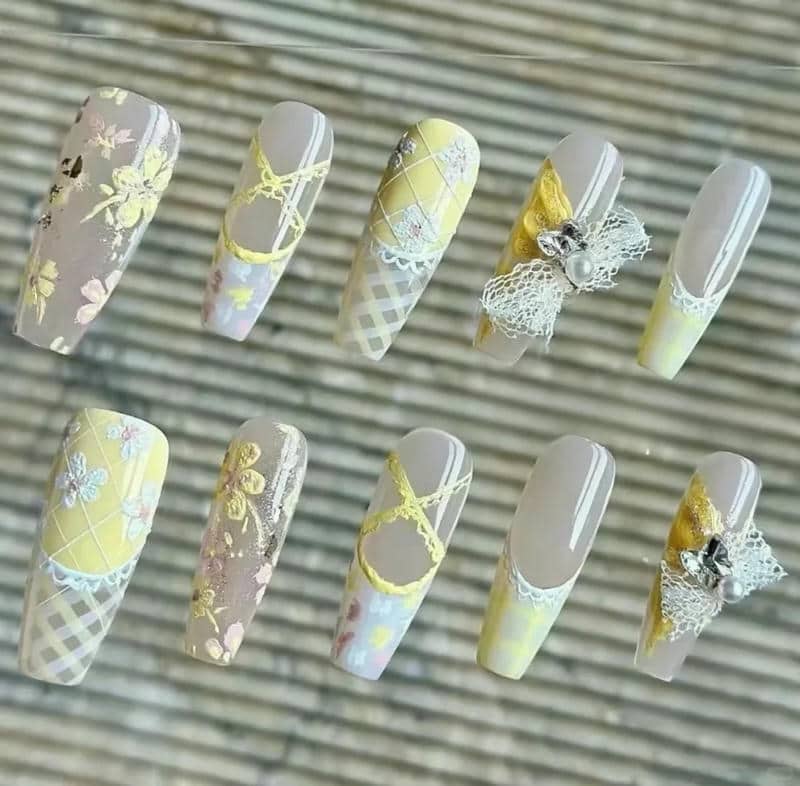 nail màu vàng (10)