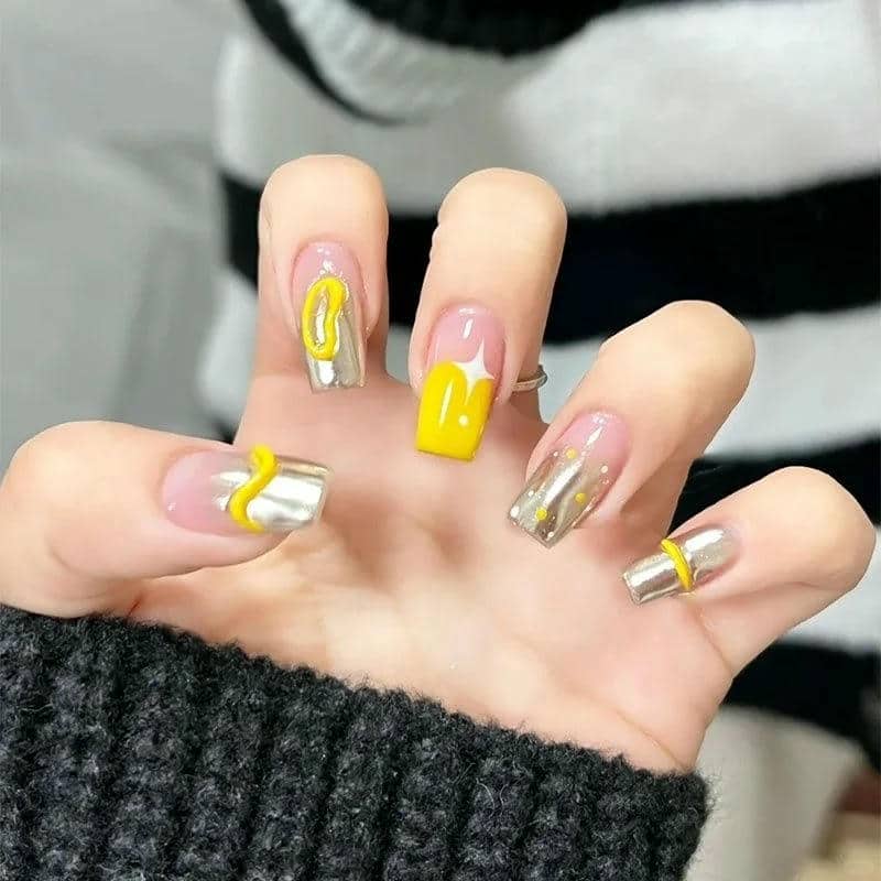 nail màu vàng (14)