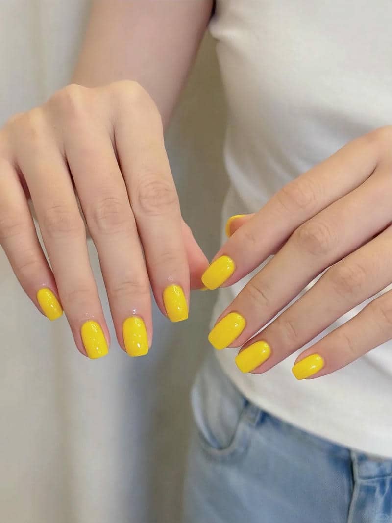 nail màu vàng (32)