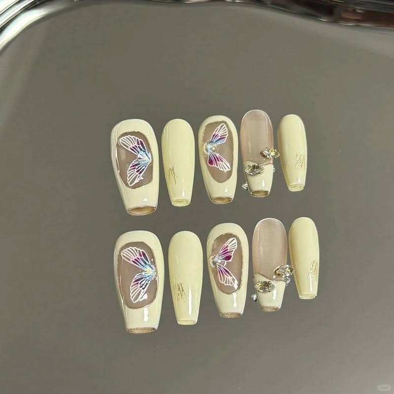 nail màu vàng (40)